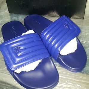 blue versace sandals